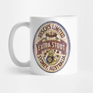 RESCHS STOUT Vintage Beer Label Mug